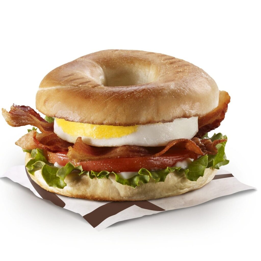 McDonald's Egg BLT Bagel with Plain Bagel 