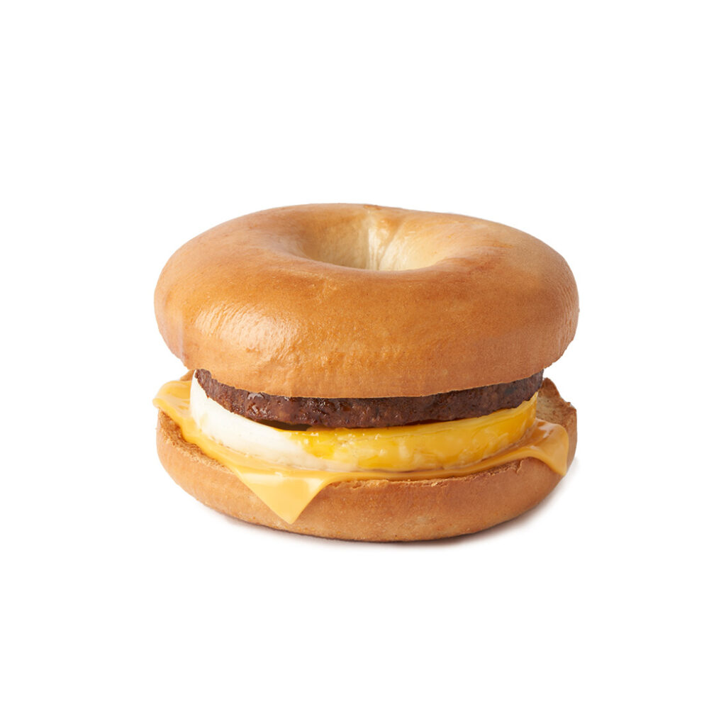 McDonald's Sausage ‘N Egg Bagel with Plain Bagel