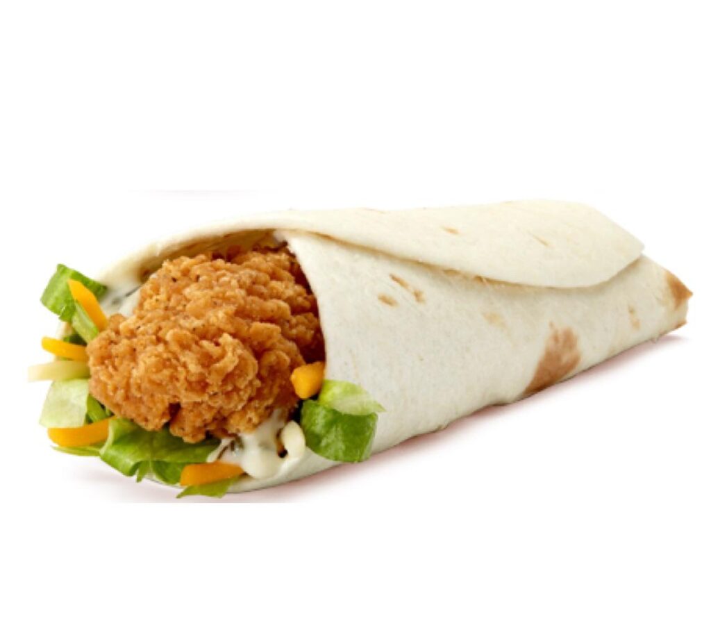 McDonald's Spicy Buffalo Chicken Snack Wrap with Crispy Chicken